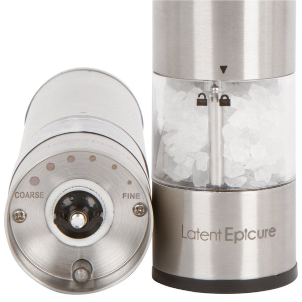 AA Battery Operated Salt and Pepper Mill Set