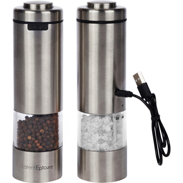 USB-C Battery Operated Salt and Pepper Mill Set