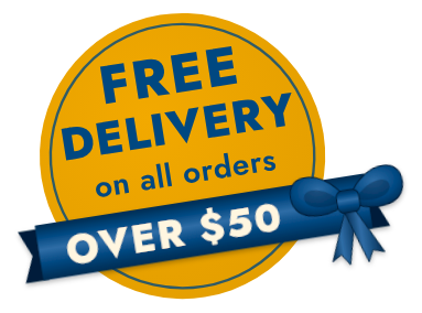 Free delivery on all orders over $50