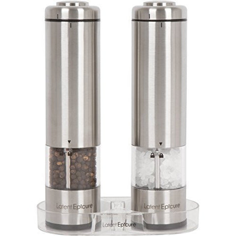 LED-Illuminated Electric Automatic Pepper Grinder with Adjustable